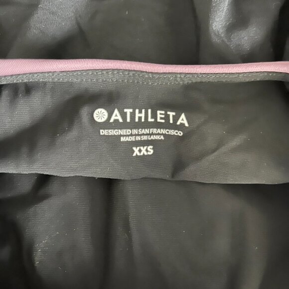 NWT - XXS - Athleta - Black/Pink - ASYM ColorBlock One Piece Swimsuit - Picture 6 of 7